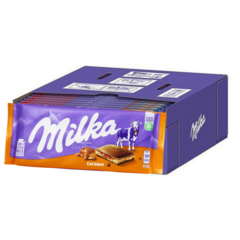 CX 23 Milka Caramel Chocolate & Caramelo Cremoso Importado - comprar online