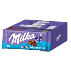 CX 14 MILKA BUBBLY APLINE MILK- 90G - comprar online