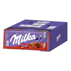 CX 22 MILKA DAIM - CHOCOLATE AO LEITE & CRISTAIS DE CARAMELO - IMPORTADO DA ÁUSTRIA - 100G - comprar online