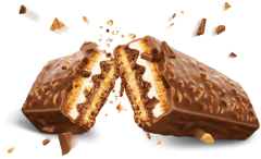 Cx 14 Hanuta Riegel - Wafer Recheado Chocolate Avelã e creme de Leite - 34,5g na internet