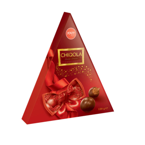 Caixa Triangulo Bombom Jouy&co Chiqola Hazelnut Chocolate 110g - comprar online
