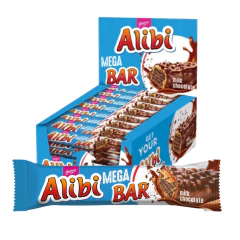 32 Wafer Chocolate Alibi Mega Bar Goplana Milk Choco 50g - comprar online
