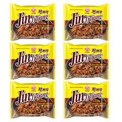 6 Macarrao Instantaneo Sabor Feijão Preto Defumado Coreano