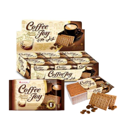 18 Biscoito De Cafe Fino Coffee Joy 39g Importado Indonésia