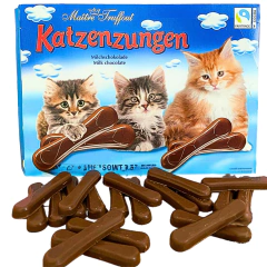 Chocolate Língua De Gato Katzenzungen Ao Leite Áustria