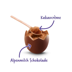 Milka Loffel Ei Ovos De Chocolate Com Recheio Kakaocreme - Casas dos Doces Candy House