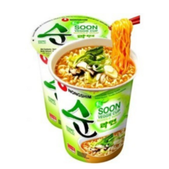 Lamen Coreano Vegetariano Nongshim Soon Veggie Copo 67g na internet