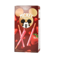 Biscoitos Palitos Coberto De Morango Mickey Mouse Disney
