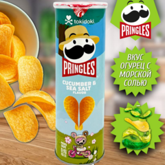 Batata Pringles Cucumber & Sea Salt - Pepino E Sal Importada na internet