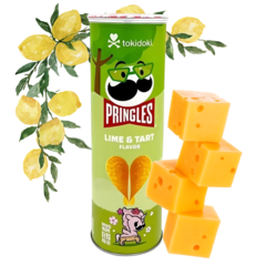 Batata Pringles Lime & Tart Limao E Torta Queijo Importada - comprar online