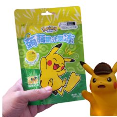 Bala Liquida Pokemon Sabor Uva Verde Pacote 120g Importado na internet