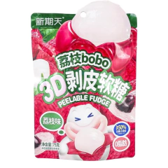 Bala De Goma Descascavel Chinesa Sabor Lichia 75g - comprar online