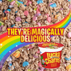 12 Cereal Lucky Charms Cup C/ Marshmallows Importado Eua - Casas dos Doces Candy House