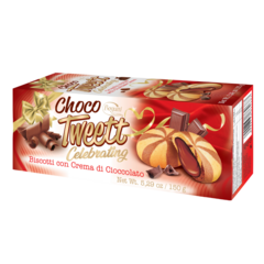 Biscoito Choco Tweett Crunchy Cookies Chocolate Cream na internet