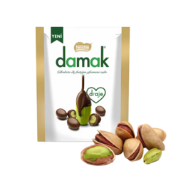 4 Nestle Damak Dragee 50g Pistache Coberto Com Chocolate na internet