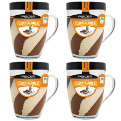 4 Caneca Com Creme De Avela E Baunilha Piacelli 300g Importado - comprar online