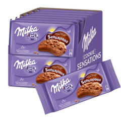 Cx 12 Milka Sensations - Cookies de Chocolates com gotas de Chocolate - 156g - comprar online