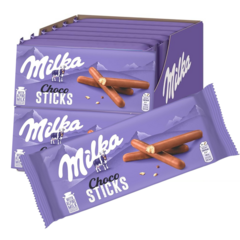 Cx 20 Milka Choco Sticks - Palitinhos Crocante Cobertos por Chocolate - 112g - comprar online