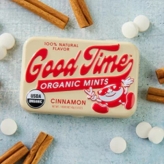 Lata Bala Canadense Organic Mints Good Time Cinnamon canela na internet