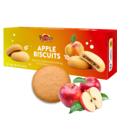3 Biscoito Recheado Maça Allpe Biscuits Importado 150g - Casas dos Doces Candy House