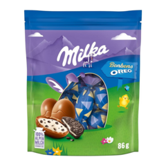 Milka Mini Bombons Ovinhos Recheio Oreo 86g Importado - comprar online