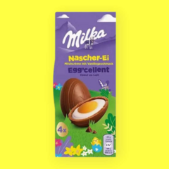 Chocolate Milka Ovinho Egg Cellent Vanilla 124g Importado na internet