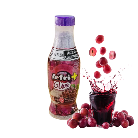 Garrafinha Mini Balas Refri + Sabor Uva Roxa 30g - comprar online