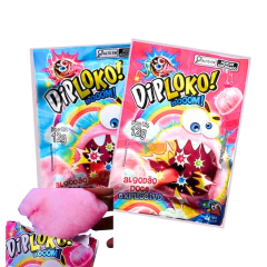 Cx 12 Algodao Doce Diploko Booom Explode Na Boca Morango na internet