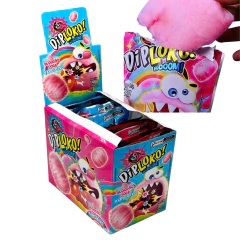 Cx 12 Algodao Doce Diploko Booom Explode Na Boca Morango - comprar online