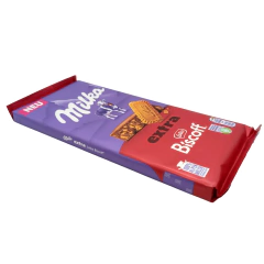 Chocolate Milka Extra Lotus Biscoff Com Pedaços 190g - comprar online