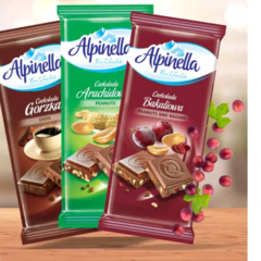 Chocolate Europeu Alpinella Cherry &Yoghurt Importado Polonia 100g - comprar online