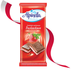 Chocolate Europeu Alpinella Strawberry Importado Polonia 100g