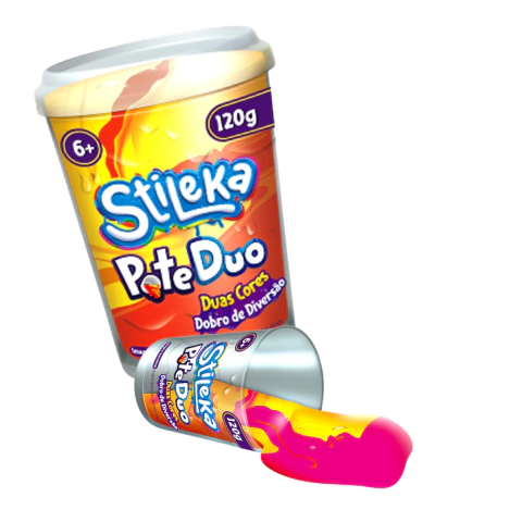 Pote Geleia Slime Toy Duo - Duas Cores Stileka 120g - comprar online