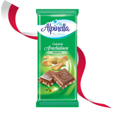 Chocolate Europeu Alpinella Peanuts Importado Polonia 100g