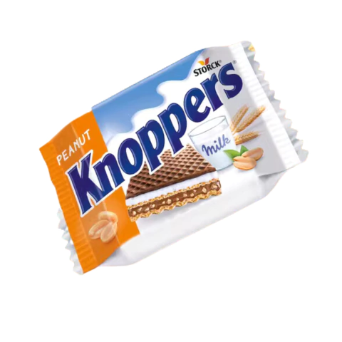 Wafer Knoppers De Creme Peanut E Avela 25g Importado - comprar online