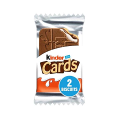 30 Kinder Cards Bolacha Com Recheio Kinder Avulso Importado - Casas dos Doces Candy House