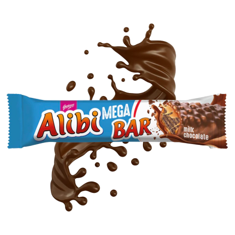 Wafer Chocolate Alibi Mega Bar Goplana Milk Choco 50g