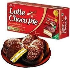 Alfajor De Chocolate Coreano Chocopie 168g - Lotte Importado na internet