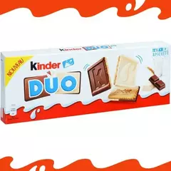 Cx 12 Biscoitos Kinder Duo Chocolate Ao Leite E Branco 150 G na internet