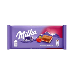 CX 22 CHOCOLATES IMPORTADOS POLÔNIA - MILKA - RASPBERRY CREME 100G na internet