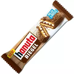 Cx 14 Hanuta Riegel - Wafer Recheado Chocolate Avelã e creme de Leite - 34,5g - Casas dos Doces Candy House
