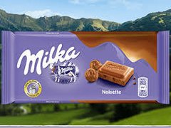 MILKA NOISETTE - CHOCOLATE COM CREME DE AVELÃ - IMPORTADO POLÔNIA - Casas dos Doces Candy House