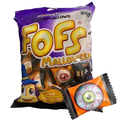 Marshmallow Halloween Recheado Com Morango Pct 48un
