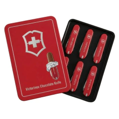 Lata Chocolate Ao Leite Suiço Victorinox Knife 6x28g 168g