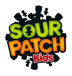 Bala De Goma Azedas Sour Patch Kids Blue Raspberry Bag 100g - Casas dos Doces Candy House