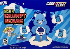 Gomas Ursos Warheads Blue Raspberry Sour Grumpy Bears 99g