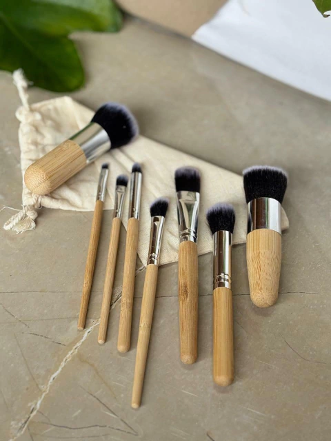 Set Brochas de bambu