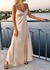 VESTIDO LENCERO LARGO CHAMPAGNE - comprar online