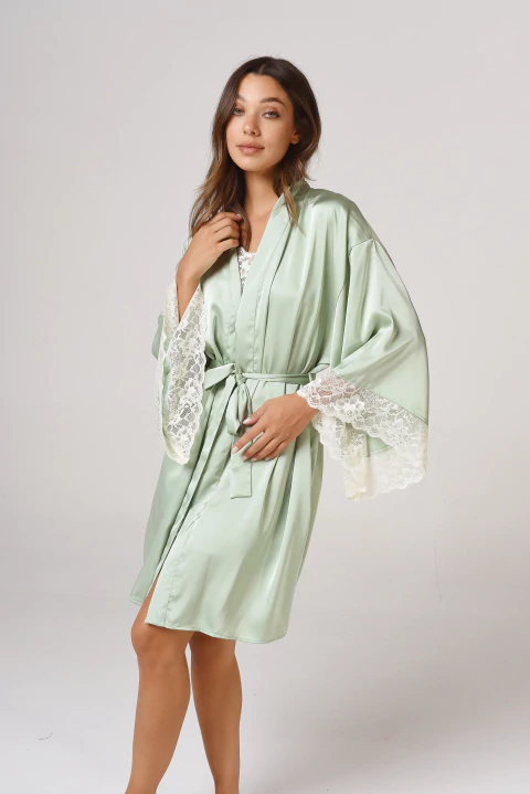KIMONO CAMILLE MENTA - comprar online
