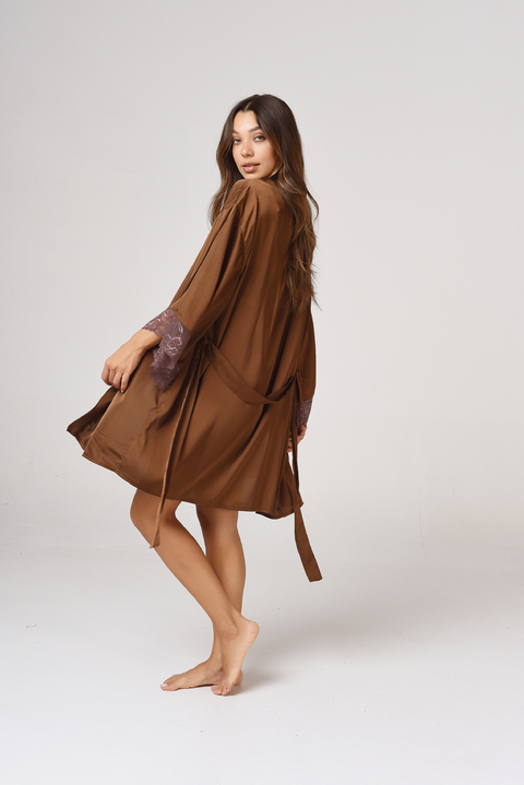 KIMONO CAMILLE CHOCOLATE - comprar online